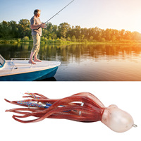 Leurre de pêche artificiel en forme d'encre de poulpe rouge 300g pour la pêche en mer