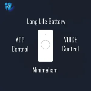 Controle de voz tuya smart, botão inteligente de controle de voz com wi-fi e pressionar todos os botões