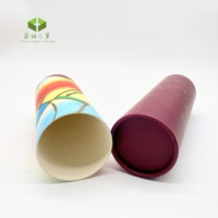 Boîte en papier ronde oem rétro personnalisés, 50 pièces, pour cosmétiques ou cadeaux, bon marché, avec un emballage de ruban, tube en verre