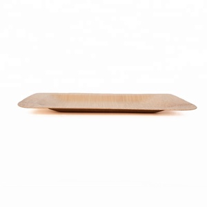 Assiettes carrées en bois de bouleau, plateau de service en bois naturel aux coins arrondis, biodégradable pour sushis, desserts, traiteur, vente en gros - Product Image 4