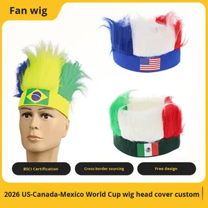 中国布製の旗、ヘッドバンド、ウィッグ、帽子、独立記念日、メキシコ建国記念日、スポーツ競技観戦用ヘアアクセサリー - Product Image 2