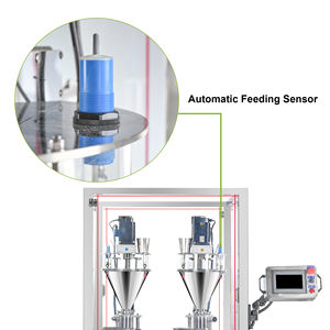 Máquina de llenado de polvo de doble cabezal con cinta transportadora para chile, proteínas, especias, leche, café, harina, almidón, té y azúcar - Product Image 6