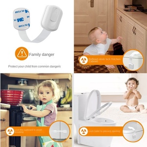 Cerradura de seguridad antipinzamiento para cajones de niños al por mayor, de plástico, para evitar que bebés abran puertas de armarios y refrigeradores - Product Image 5