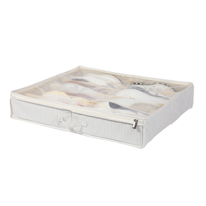 Tùy Chỉnh Vải Lưu Trữ Thiết Lập Công Suất Lớn Có Thể Gập Lại Mạnh Mẽ Dây Kéo Lưu Trữ Túi Với Cửa Sổ Rõ Ràng Sọc Thiết Kế Cho Quần Áo Bẩn - Product Image 3