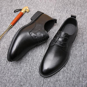 Men's Breathable Fashionable Genuine Leather Lace-Up Camouflage Waterproof Business Formal Flat Casual Outdoor <b>Height</b> <b>Increasing</b> - Product Image 4