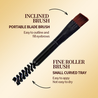 Teinture brune au henné, crème de teinture semi-permanente pour sourcils, rehausseur naturel liquide pour sourcils