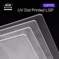 Placa Guía de Luz GPPS con Puntos Impresos en Serigrafía de Tamaño Personalizado, con Borde de Papel Reflectante, Lámina LGP para Caja de Luz Delgada