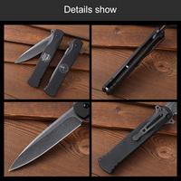 Couteau de poche pliant Bochen G10 Eagle Elk Handle pour la randonnée, style noir, acier 3cr13, couteau de survie pour le camping en plein air, EDC
