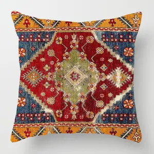 Amity Morocco Turkish Printing Throw Pillow Covers Indian Square 18x18 Cushion Cover Moroccan Mexican Pillow Cases