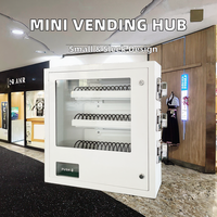 Mini distributeur automatique mural combiné pour centres commerciaux, fonctionnant aux pièces et aux cartes avec système de paiement par code QR et jeton SDK