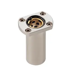 Custom Oilless Sliding Guide Bushing Brass Inside Steel Outside DU LMH Linear Flange Bushings