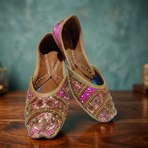 Hot Selling BS INTERNATIONAL NA4750 Embroidery Floral Pattern Leather Traditional Fashion Trend Flat Heel Girls <b>Shoes</b> Elastic - Product Image 1