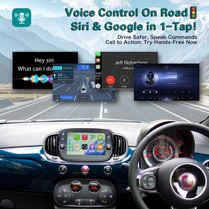 Aggiornamento Schermo Originale per <span class=keywords><strong>Fiat</strong></span> 500 2016-2020, Navigazione Multimediale, Telecamera di Retromarcia, Box Android Auto Wireless, MMI Carplay - Product Image 5