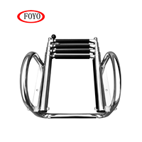 Échelle d'Accès Arrière en Acier Inoxydable Premium FOYO Marine à 4 Marches, Escalier de Quai pour Bateau Fabriqué dans le Fujian pour Piscine, Yacht