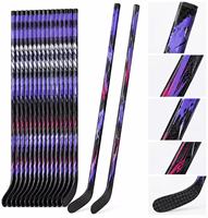 Bâton de hockey sur glace de niveau professionnel en fibre de carbone %, manche en carbone UD léger, OEM personnalisé pour les sports de plein air avec taille personnalisée