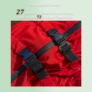 Fishprincess biểu tượng tùy chỉnh không thấm nước PU chất lượng cao bốn chân quần áo chó phản quang cao cấp chó Áo Mưa abrigo Para mascotas - Product Image 3