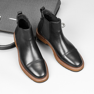 Botas de Tobillo Balmoral de Cuero para Hombre, Textura Lijada a Mano, Estilo Amish, Algodón, Resistentes al Agua, Antideslizantes - Product Image 5