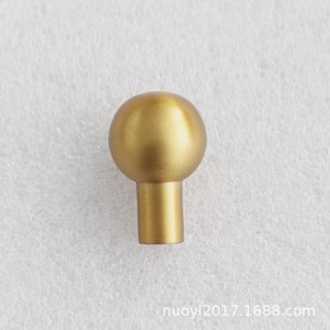 Copper Drawer Handle Round Head Diameter 17 Height 26 Chinese <b>Style</b> Furniture Hardware Durable Polishing <b>Spray</b> Oil Finish - Product Image 2