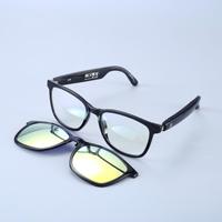 Lunettes audio LC-102-18 avec verres polarisés magnétiques à clipser, anti-lumière bleue, traduction en temps réel, BT6.0