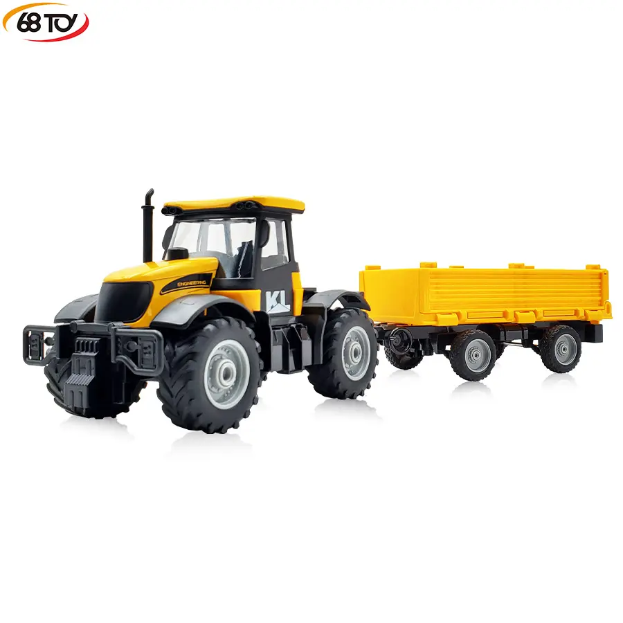 Di alta qualità in lega di contadino trattore modello giocattolo per bambino Farm veicolo di attrito camion giocattoli per bambini inerzia grande ruota Farmer auto