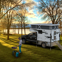 Caravane tout-terrain en vente, modèle coulissant, pour pick-up 4x4, boîte de camping, remorque, plateau de camion