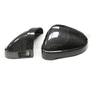 ฝาครอบกระจกมองข้างรถยนต์คาร์บอนไฟเบอร์แห้งจริงฝาครอบด้านข้างสำหรับรถยนต์ Audi A4 B9 S4 A5 2017นิ้ว - Product Image 5