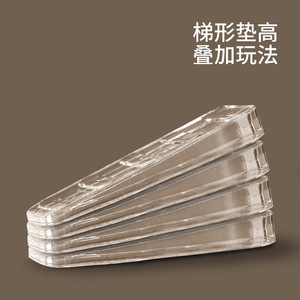 FasoLa Furniture Leg Pads Transparent Adjustable Non Slip Leveling Mats For Sofa Bed Cabinet Coffee Table 4Pcs - Product Image 4