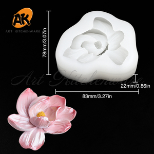 Moule en silicone AK Daisy pour fondant, pâte à modeler, fleurs de lys, chocolat, lotus – Outil de décoration de gâteaux et pâtisseries DIY - Product Image 5