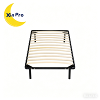 Lit Moderne Industriel en Métal, Gain de Place, pour École, Hôtel, Chambre à Coucher, Montage Facile, Robuste, Support de Matelas Robuste, Haute Capacité de Charge