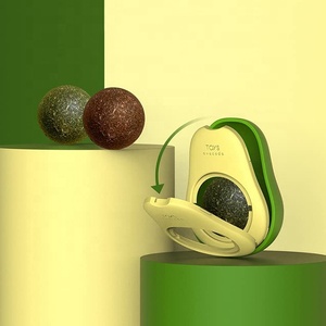 Avocado Original Factory Healthy <span class=keywords><strong>Silvervine</strong></span> Rotatable Kitten Toys Cat Nip Ball - Product Image 3