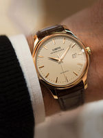Montre pour homme Robinney authentique, ultra-fine, automatique, mécanique, résistante à l'eau, boîtier en métal, cristal saphir, bracelet en cuir, aiguilles
