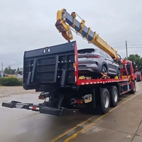 Grue de dépannage Isuzu 6x4 montée sur camion, capacité 14 tonnes, flèche 5 sections, hauteur de travail max. 21m, moment de charge élevé 360kN.m