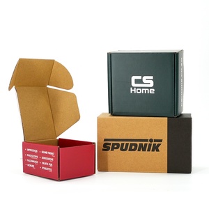 Caja de Cartón Corrugado Personalizada con Impresión <span class=keywords><strong>a</strong></span> Color en el Exterior y Marrón en el Interior, Embalaje de Envío Resistente para Productos Electrónicos - Product Image 3