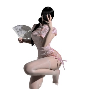 Sexy lingerie set for a seductive night out, featuring a classic cheongsam, a pure and alluring uniform that makes small - Product Image 1