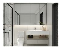 Fournisseur de meubles de maison vasque murale de 95 pouces de large vasque de salle de bain avec évier 36inc