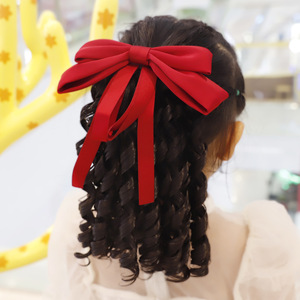 Perruque <span class=keywords><strong>de</strong></span> princesse pour enfants avec nœud, <span class=keywords><strong>postiche</strong></span> <span class=keywords><strong>queue</strong></span> <span class=keywords><strong>de</strong></span> <span class=keywords><strong>cheval</strong></span> à ondulations souples, en fibre haute température, accessoires capillaires - Product Image 1