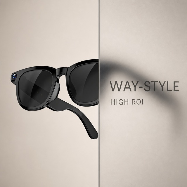 High Tech Smart Glasses With Camera 8MP Photo Taking Video Recording AI Intelligent Translation Touch Frame