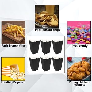 New Disposable Recyclable Snack Boxes for Popcorn Potato Chips Sugar Noodles-Customizable Paperboard Food Stamping Stamping - Product Image 4