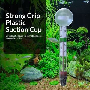 Termometro in Vetro Piccolo e Robusto con Ventosa per Acquario, Misuratore <span class=keywords><strong>di</strong></span> Temperatura dell'<span class=keywords><strong>Acqua</strong></span> ad Alta Precisione, Impermeabile, con Scatola Incorporata per Vasche dei Pesci - Product Image 3