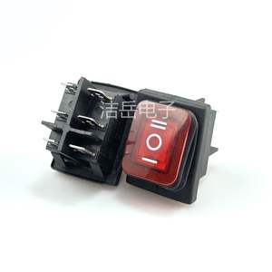 Interruptor Basculante KCD4 Impermeable de 6 Pines y 3 Posiciones con Luz Indicadora IP65 para Equipos Industriales 16A 220V con Terminal de Tornillo - Product Image 5