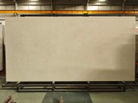 Prix Usine Moderne Grande Taille Camia Blanc Pierre Frittée Polie 3200x1600x12mm Dalle Mate pour Mur Intérieur/Extérieur et Plateau de Table