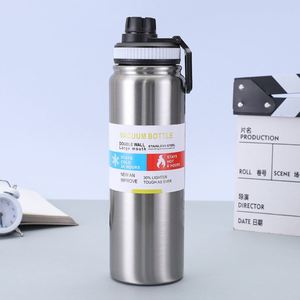 Large-capacity Sports Water <b>Bottle</b> - 304 Stainless <b>Steel</b> Insulated Cup - Portable Drinking Cup for Hands - Product Image 3