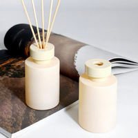 Ensemble de flacons en verre pour diffuseur de roseaux recyclables de luxe vides avec bâtonnets en rotin