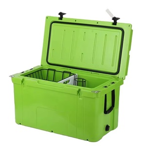 Glacière rotomoulée 78QT avec 4 roues <span class=keywords><strong>de</strong></span> plage, chaise avec dossier, règle <span class=keywords><strong>de</strong></span> pêche et panier – Étanche et isolée <span class=keywords><strong>pour</strong></span> la promotion <span class=keywords><strong>de</strong></span> la bière à la plage - Product Image 2