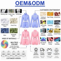 Conjunto de Dos Piezas de Ropa para Mujer, Sudadera Corta con Cierre y Cuello Alto, Estilo Vintage con Lavado Ácido, Logotipo Personalizado OEM