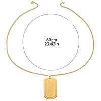 Colgante de Acero Inoxidable con Diseño Islámico Árabe Musulmán, Alá, Ayatul Kursi, Corán, Joyería de Moda, Collares, Venta al por Mayor, Regalo de Eid