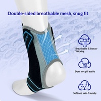 Attelle de cheville unisexe professionnelle transfrontalière anti-entorse, réglable et amovible, en fibres de polyester, avec plaque de soutien de la cheville pour