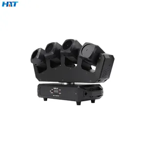 HT beliebte Bühnen beleuchtung 4 Köpfe RGBW 4 in1 Moving Head Light mit Laser effekt 4 Stück Shaking Head DMX-Steuerung mit Bühne