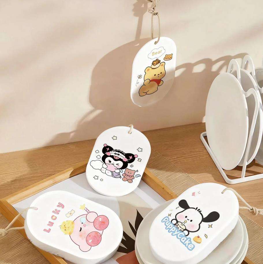 Cartoon style ( with lanyard) with even hair pattern