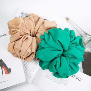 Coleteros de Satén Extra Grandes de Diseño, Coleteros Grandes y Modernos de Color Sólido para Decoración del Cabello - Product Image 6